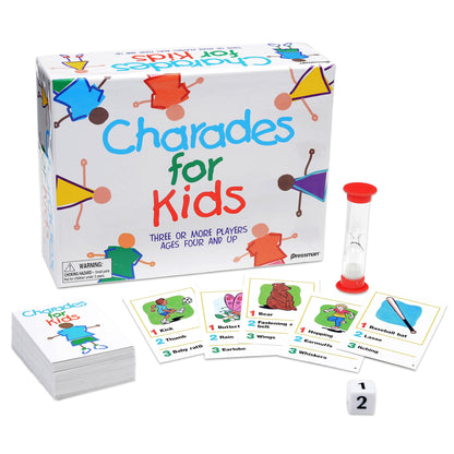 Pressman Charades for Kids - Family Friendly Party Game