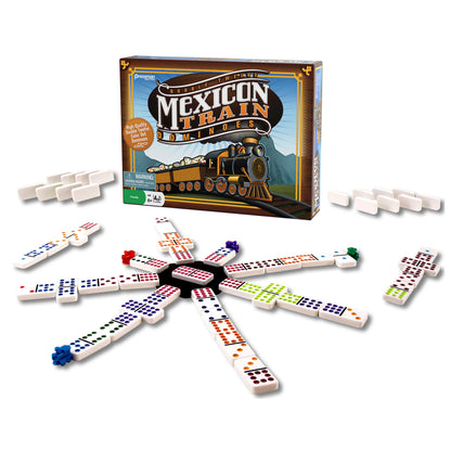 Pressman Mexican Train Dominoes Game Set