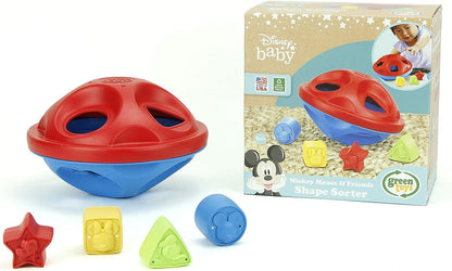 Green Toys Disney Baby - Mickey Mouse Shape Sorter - Eco-Friendly Learning Toy