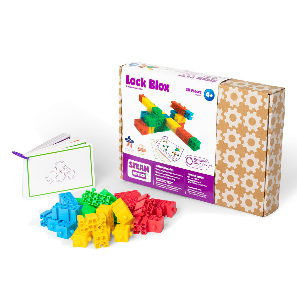 Roylco Lock Blox STEAM Building Set - Colorful Educational Toy