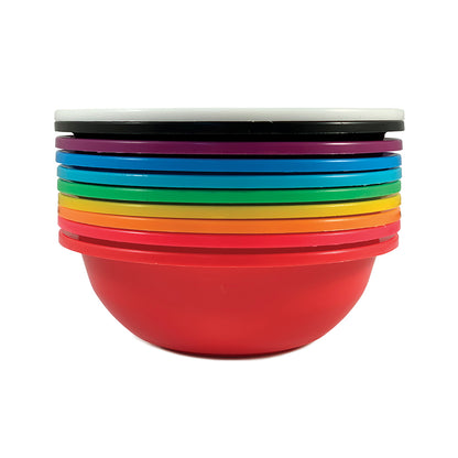 Roylco Bright Color Mixing Bowls for Crafts and Arts, Pack of 10