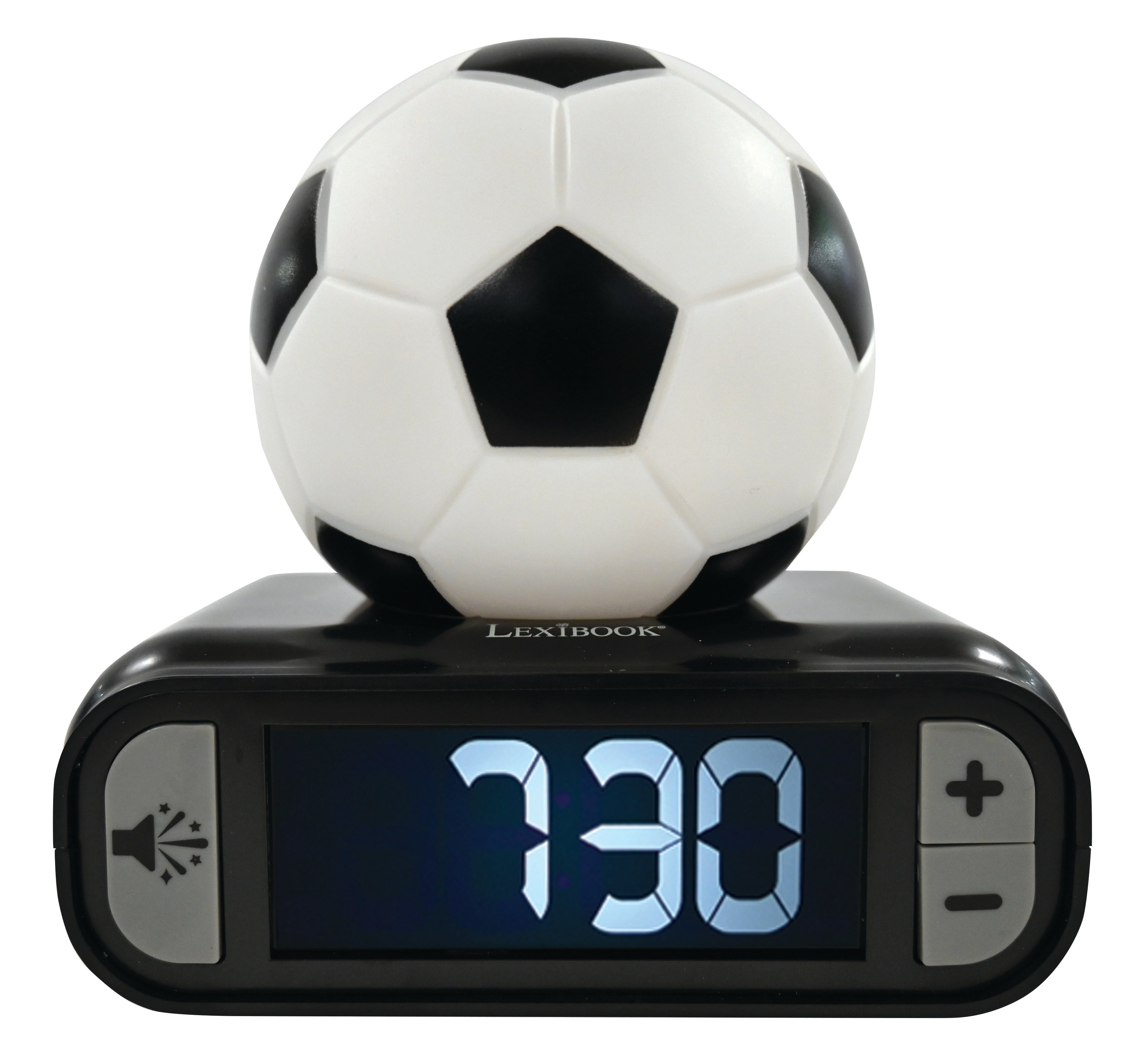 Lexibook Soccer Digital Alarm Clock with Nightlight - Sleep-Friendly S ...