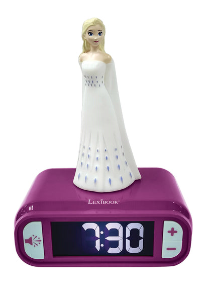 Disney Frozen Elsa & Anna Digital Alarm Clock with Night Light & Music