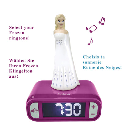 Disney Frozen Elsa & Anna Digital Alarm Clock with Night Light & Music