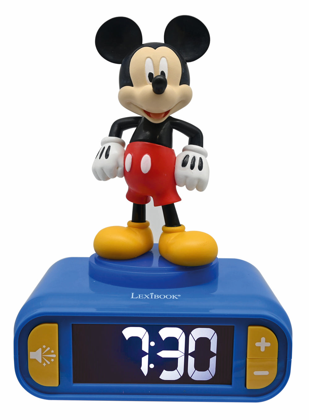 Disney Mickey Mouse Digital Alarm Clock with Nightlight - Interactive Bedtime Companion