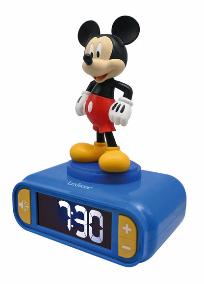 Disney Mickey Mouse Digital Alarm Clock with Nightlight - Interactive Bedtime Companion