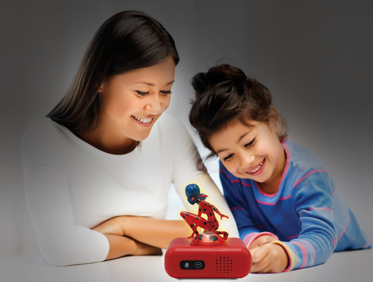 Miraculous Ladybug Digital Alarm Clock with Nightlight - Red