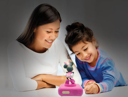 Disney Minnie Mouse Digital Alarm Clock with Nightlight - Pink