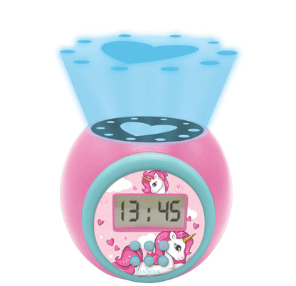 Lexibook Unicorn Themed Projector Alarm Clock - Multicolor