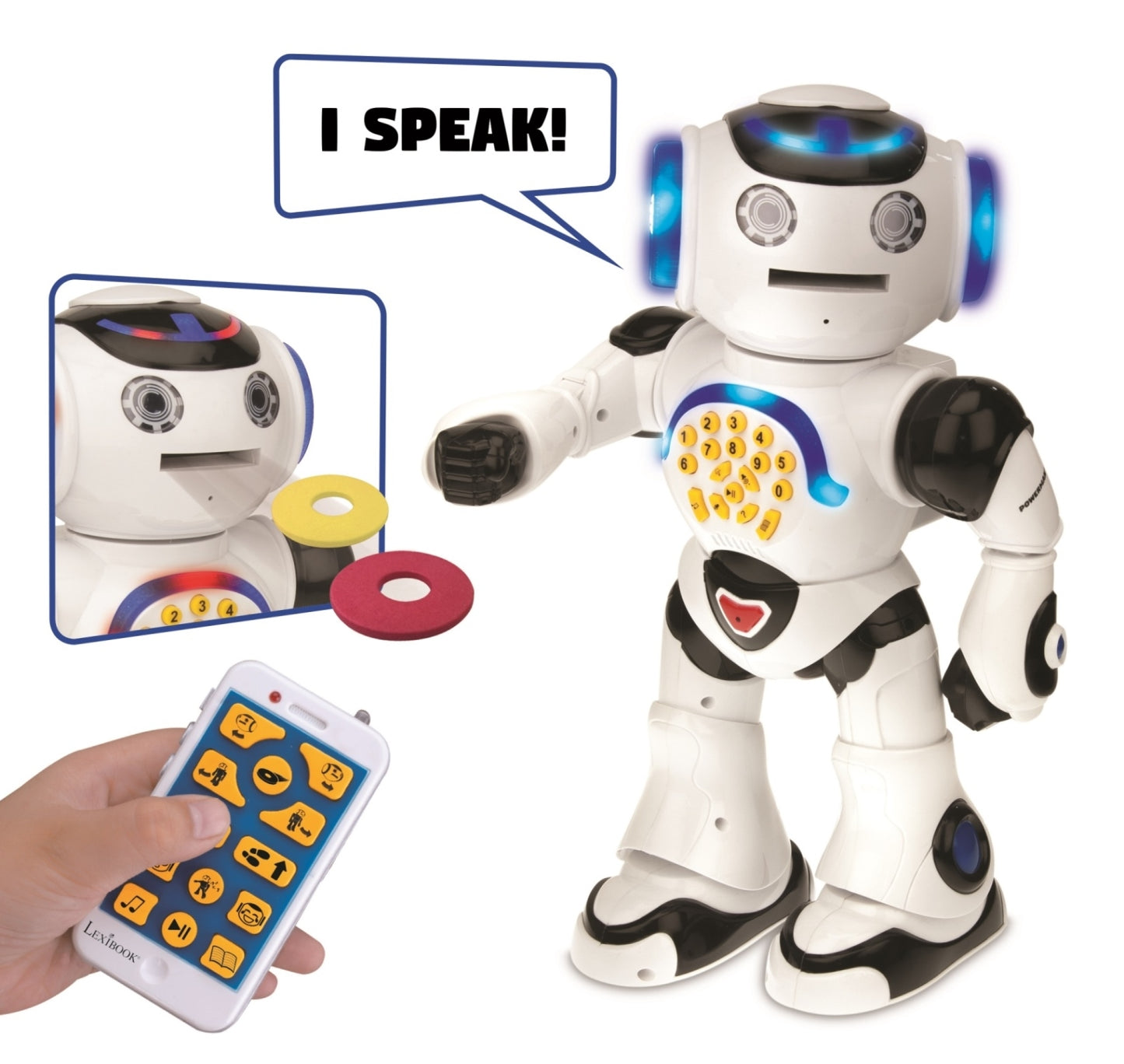 Lexibook POWERMAN Interactive Voice Mimicking Robot with Karaoke