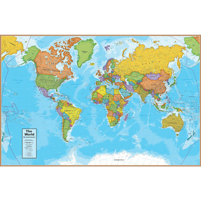 Round World Products Colorful World Map Jigsaw Puzzle - 500 pc