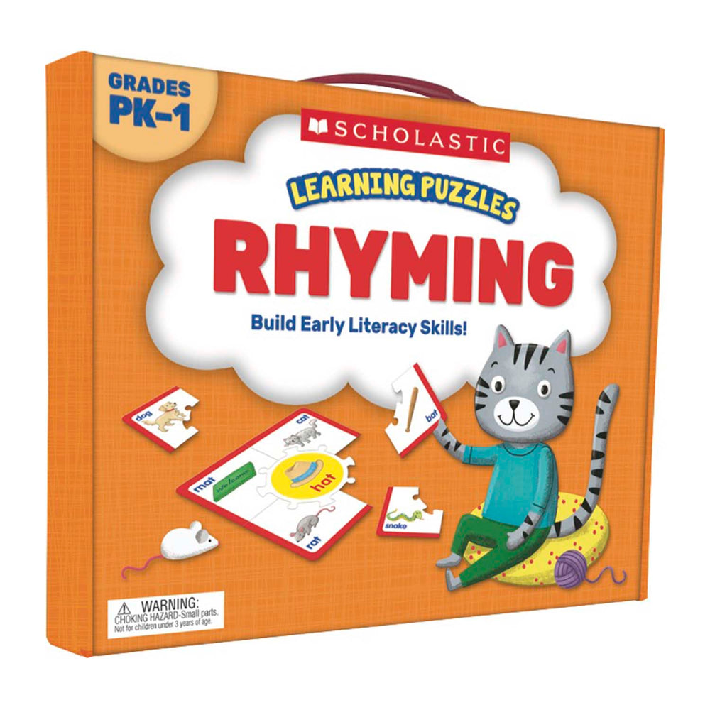 Scholastic Rhyming Learning Puzzles - Early Reading Skills - Grades PK-1