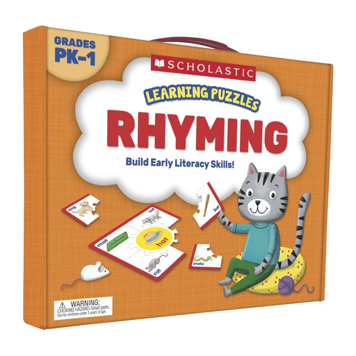 Scholastic Rhyming Learning Puzzles - Early Reading Skills - Grades PK-1