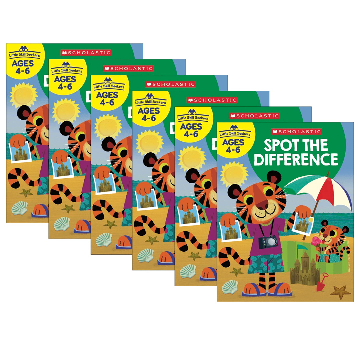 Scholastic Little Skill Seekers - Spot the Difference Activity Book - Pack of 6