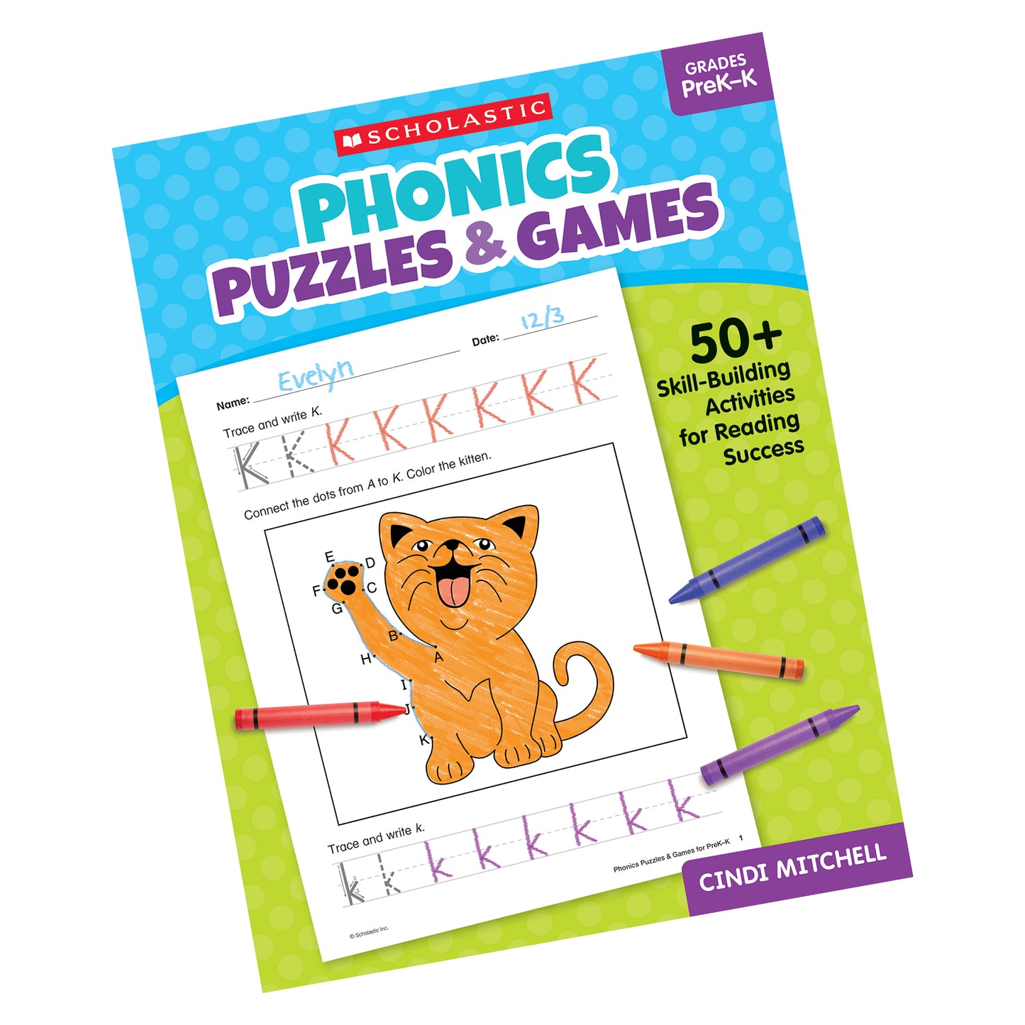 Scholastic Phonics Puzzles & Games - PreK-K Activity Book