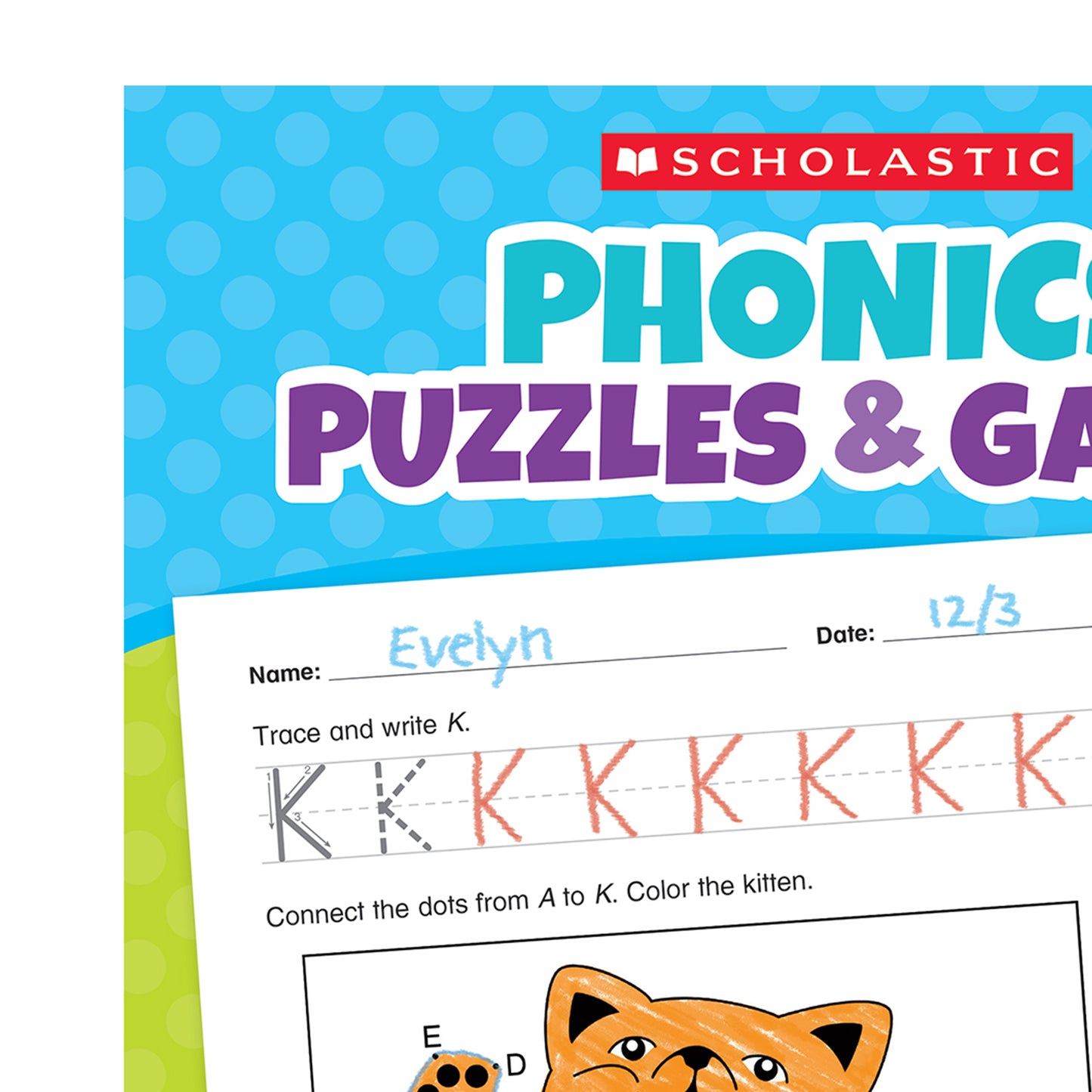 Scholastic Phonics Puzzles & Games - PreK-K Activity Book