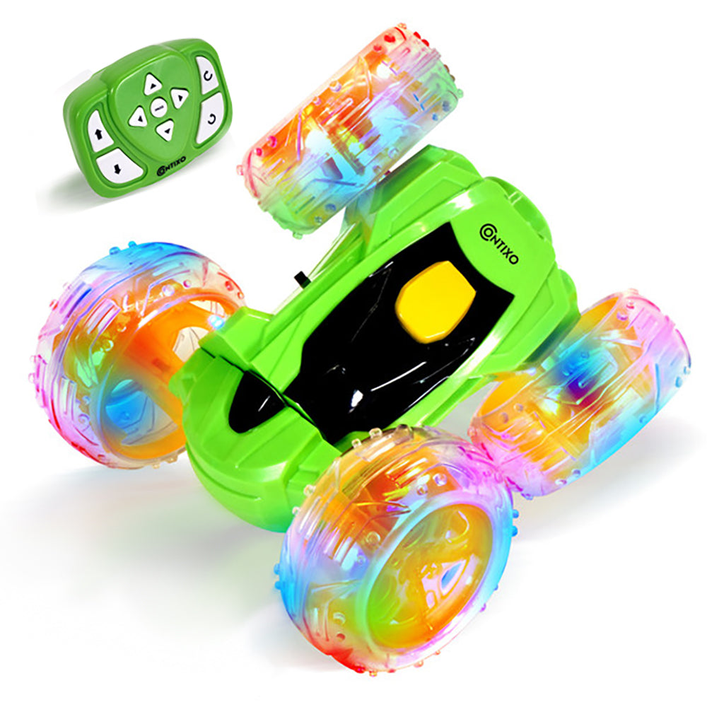 Contixo SC3 Remote Control RC Flip Racer Stunt Car - Green