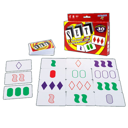 SET Family Games Visual Perception Card Game, Dual Pack