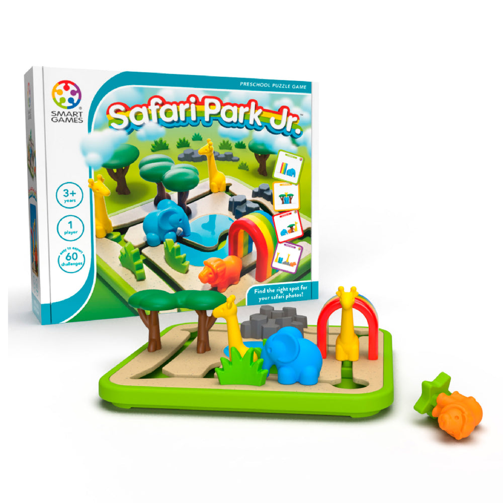 SmartGames Safari Park Jr. - Wildlife Puzzle & Play Board Game