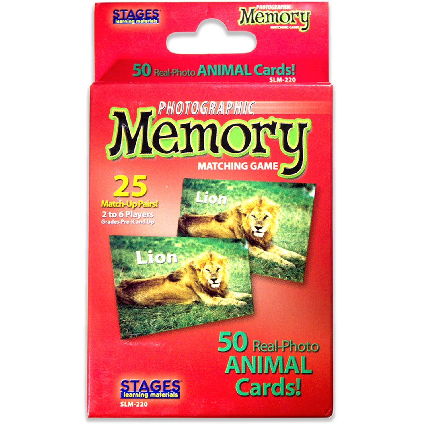 Stages Learning Materials - Animal Photographic Memory Matching Game - Pack of 3