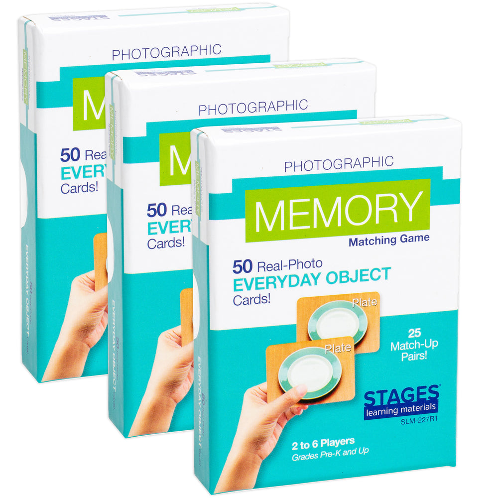 Stages Learning Materials - Everyday Objects Memory Game Trio