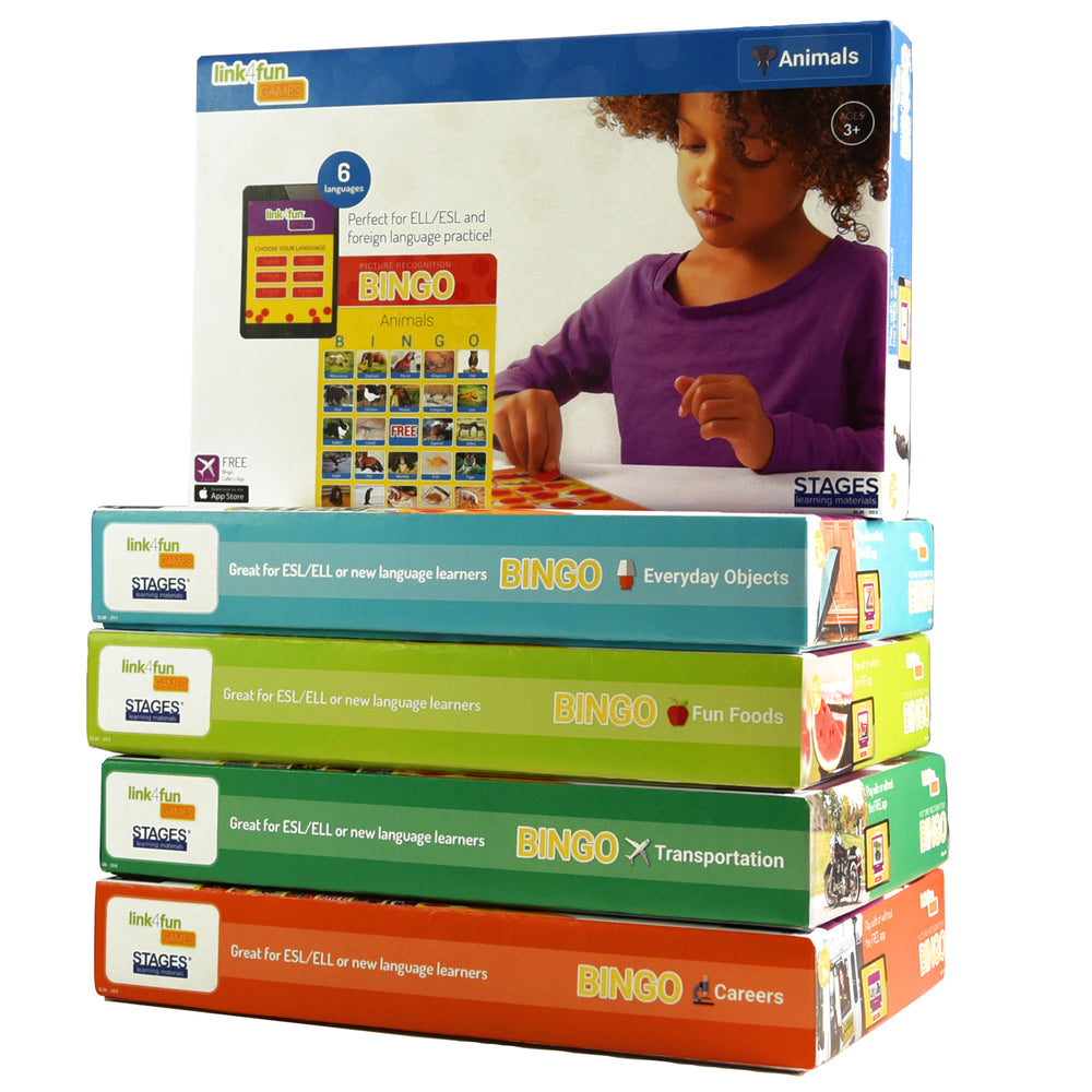 Stages Learning Bingo Games Set - Picture Recognition - Multilingual Play