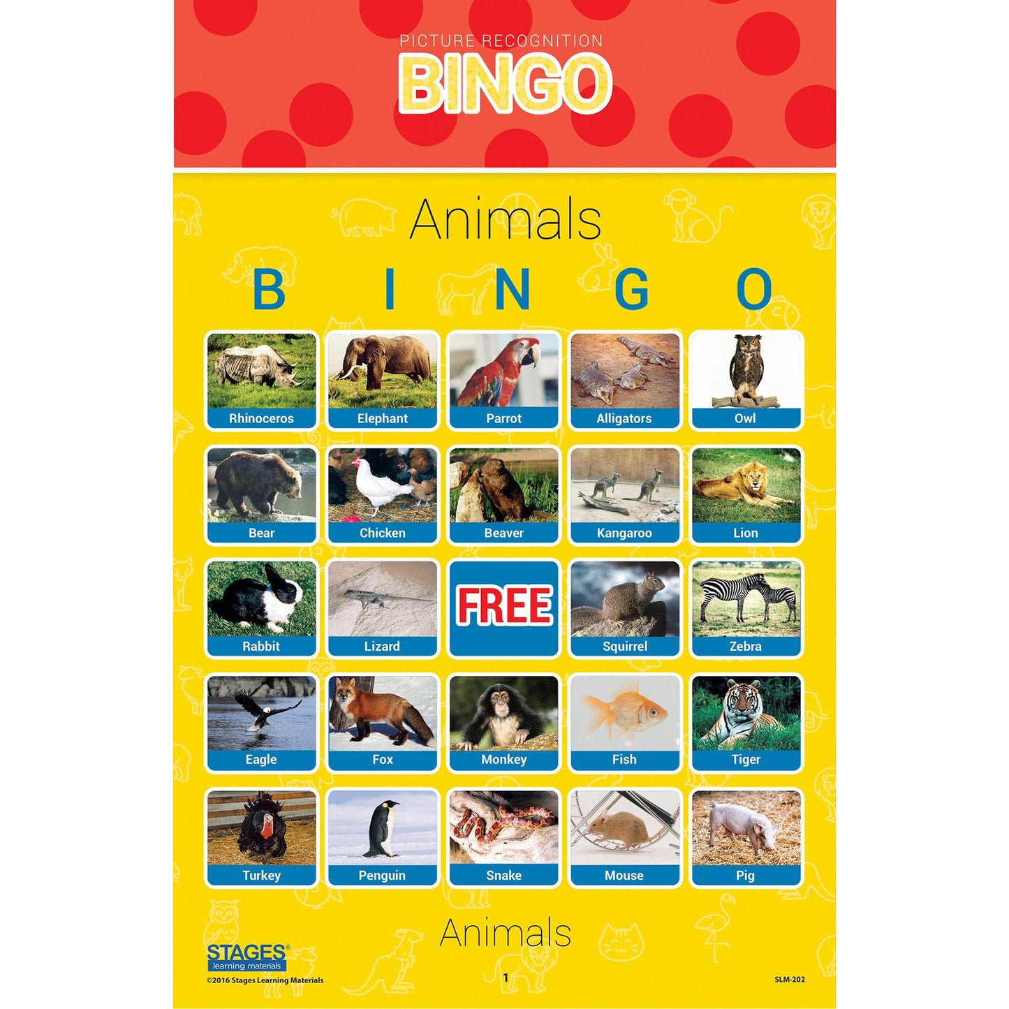 Stages Learning Bingo Games Set - Picture Recognition - Multilingual Play