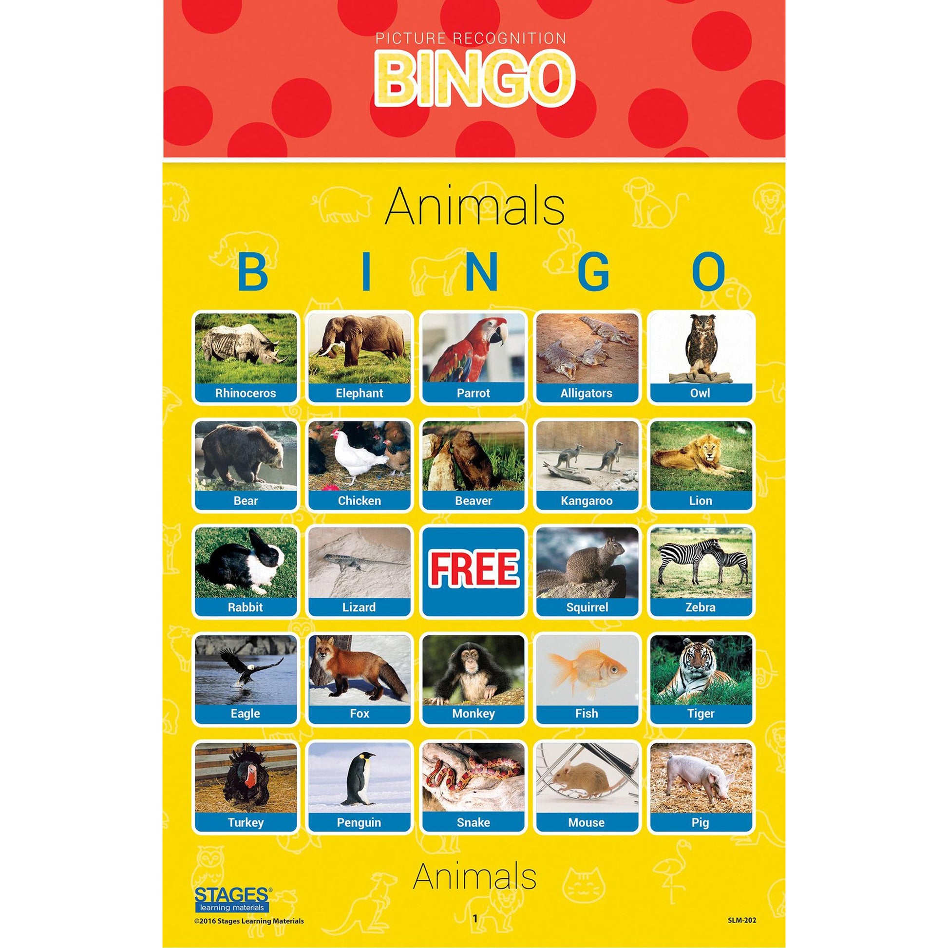 Stages Learning Bingo Games Set - Picture Recognition - Multilingual Play