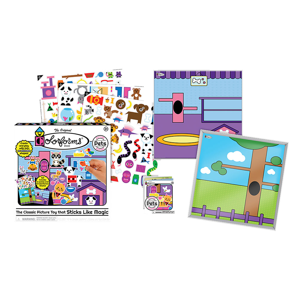 Colorforms Pets Picture Playset - Interactive Sticker Board