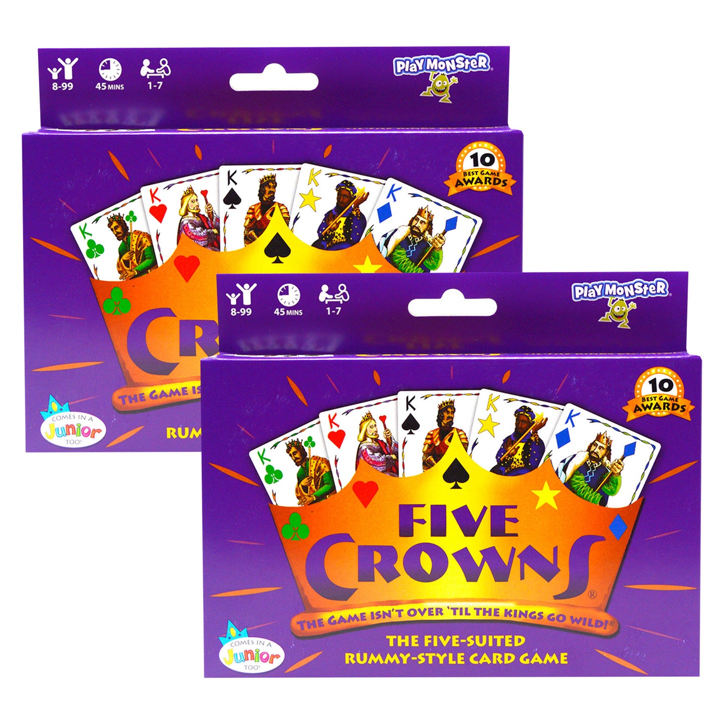 PlayMonster Five Crowns Card Game, Double Pack