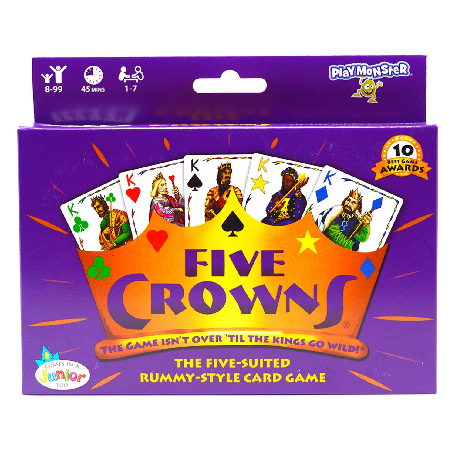 PlayMonster Five Crowns Card Game, Double Pack