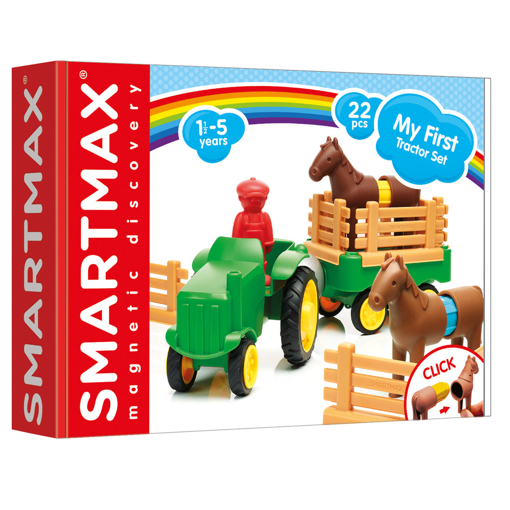 SmartMax My First Farm Tractor Magnetic Building Set