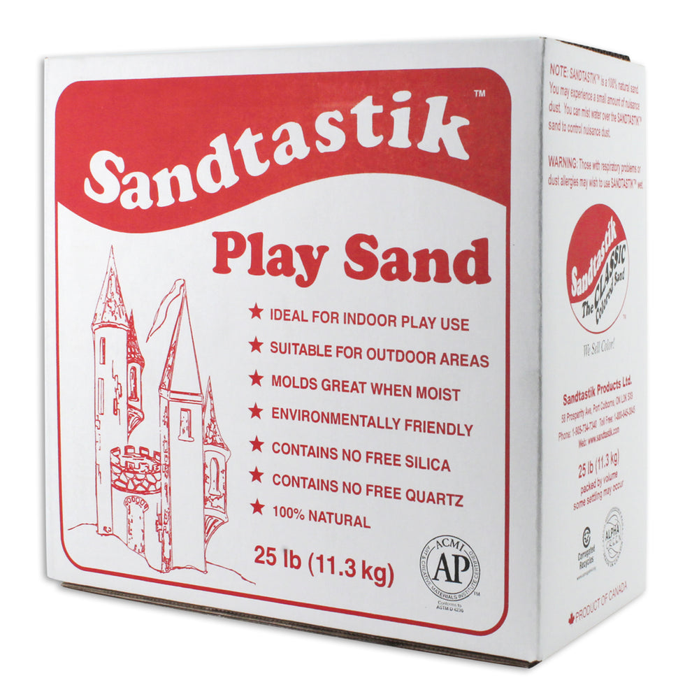 Sandtastik - Sparkling White Play Sand - 25 lb Box