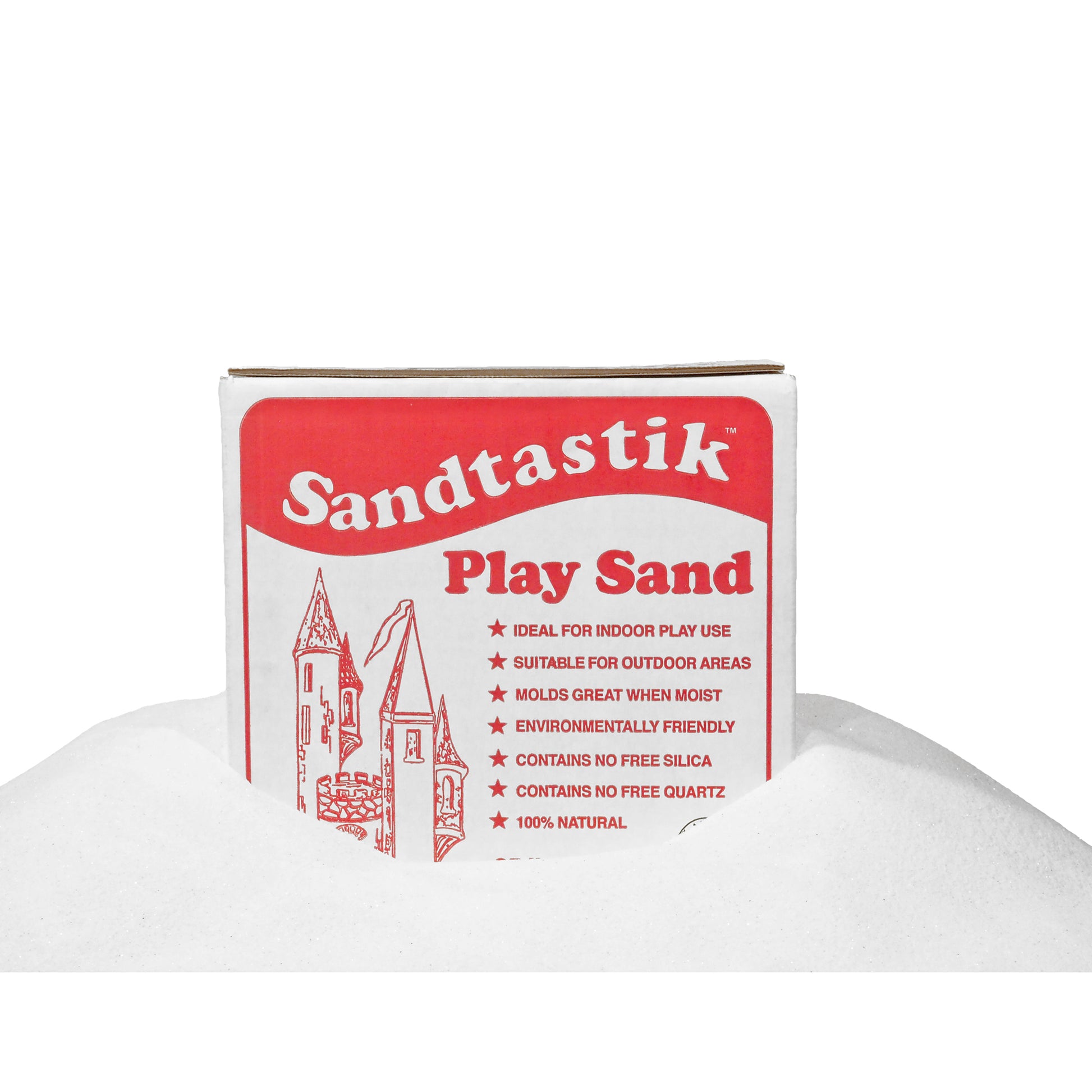 Sandtastik - Sparkling White Play Sand - 25 lb Box