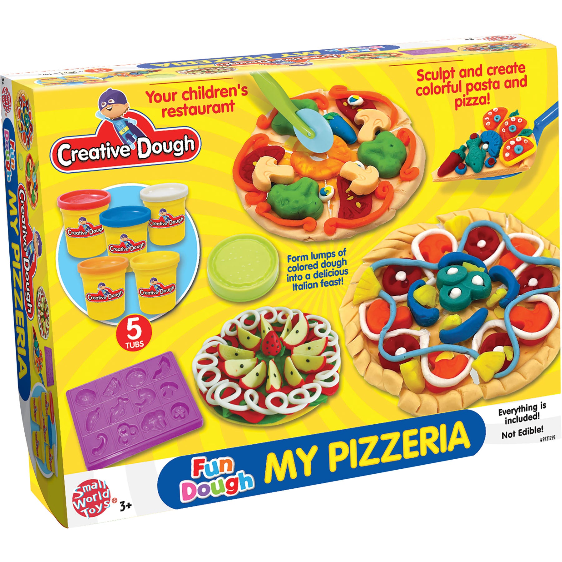 Small World Toys Creative My Pizzeria Dough Activity Set