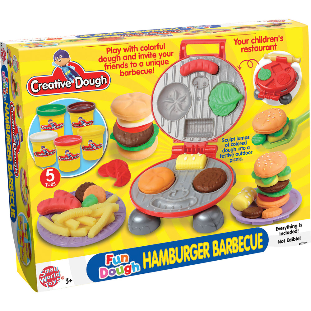 Small World Toys Creative Dough Fun Set - Hamburger BBQ