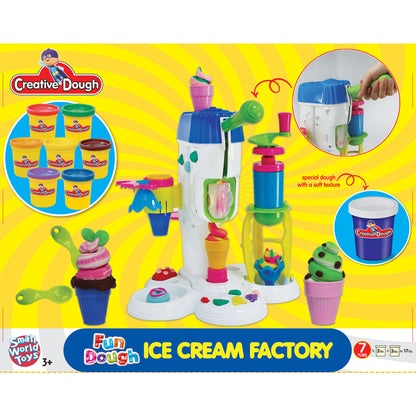 Small World Toys Creative Dough Ice Cream Factory Activity Set