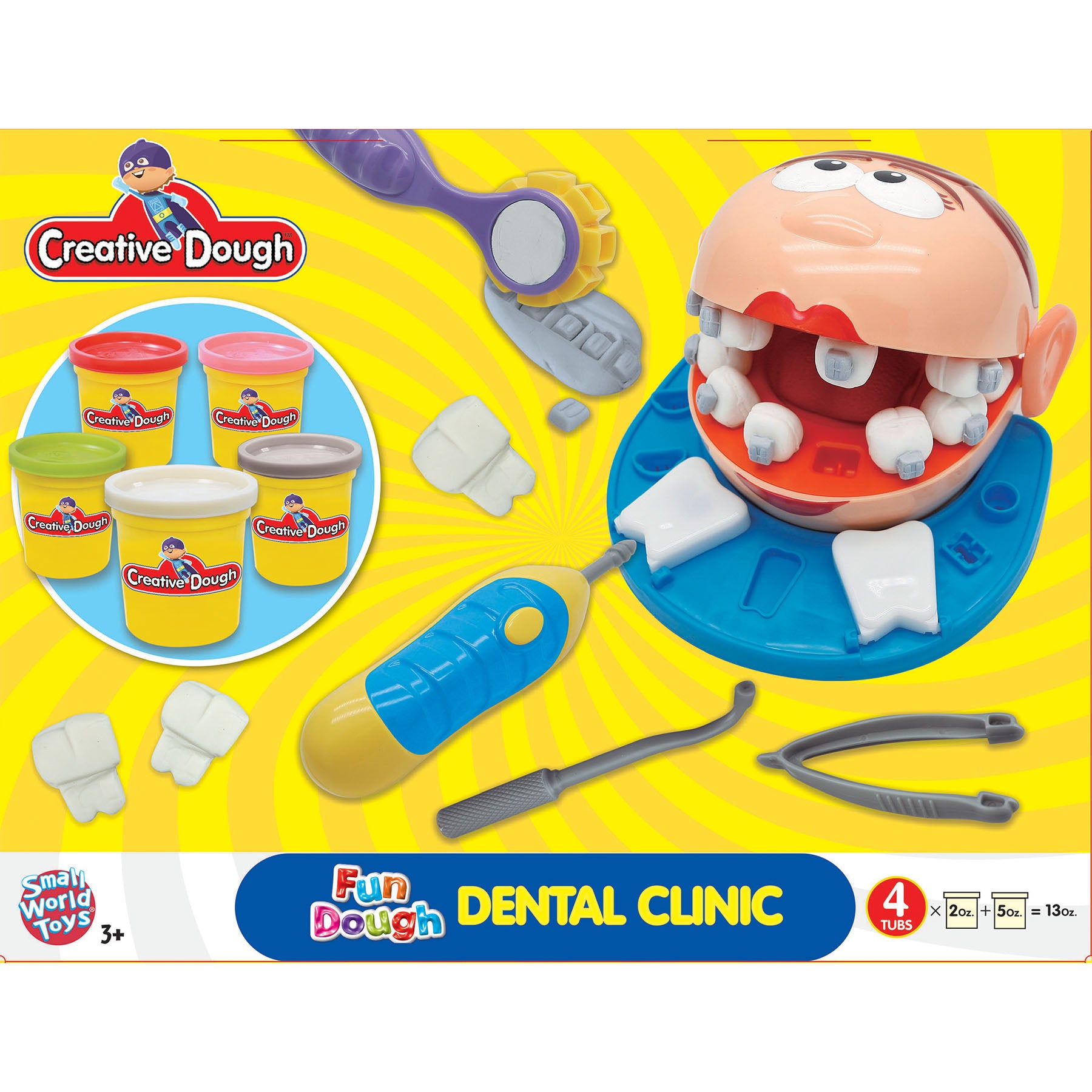 Small World Toys Creative Dough Dental Clinic Activity Set