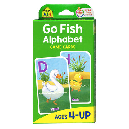 School Zone Publishing Go Fish Alphabet Game Cards - Animal Pairs Edition