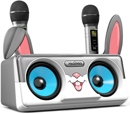 Masingo Spinto G3 Rabbit Portable Karaoke Machine for Kids