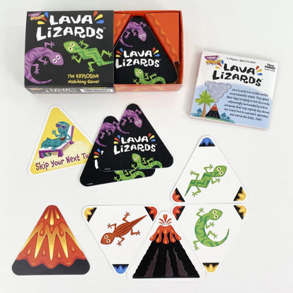 TREND Lava Lizards Three Corner Card Game, Trio Pack