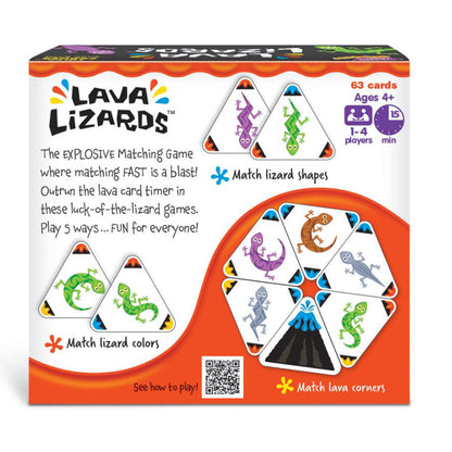 TREND Lava Lizards Three Corner Card Game, Trio Pack