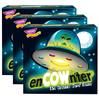 TREND enCOWnter Three Corner Card Game, Fun Pack of 3