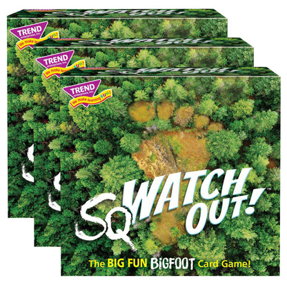 TREND SqWATCH OUT! Three Corner Bigfoot Memory Card Game, Pack of 3