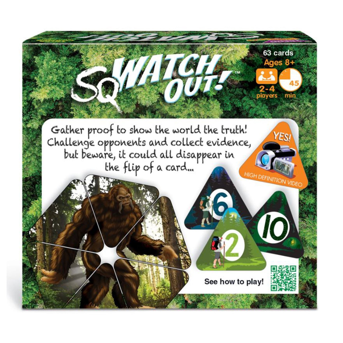 TREND SqWATCH OUT! Three Corner Bigfoot Memory Card Game, Pack of 3