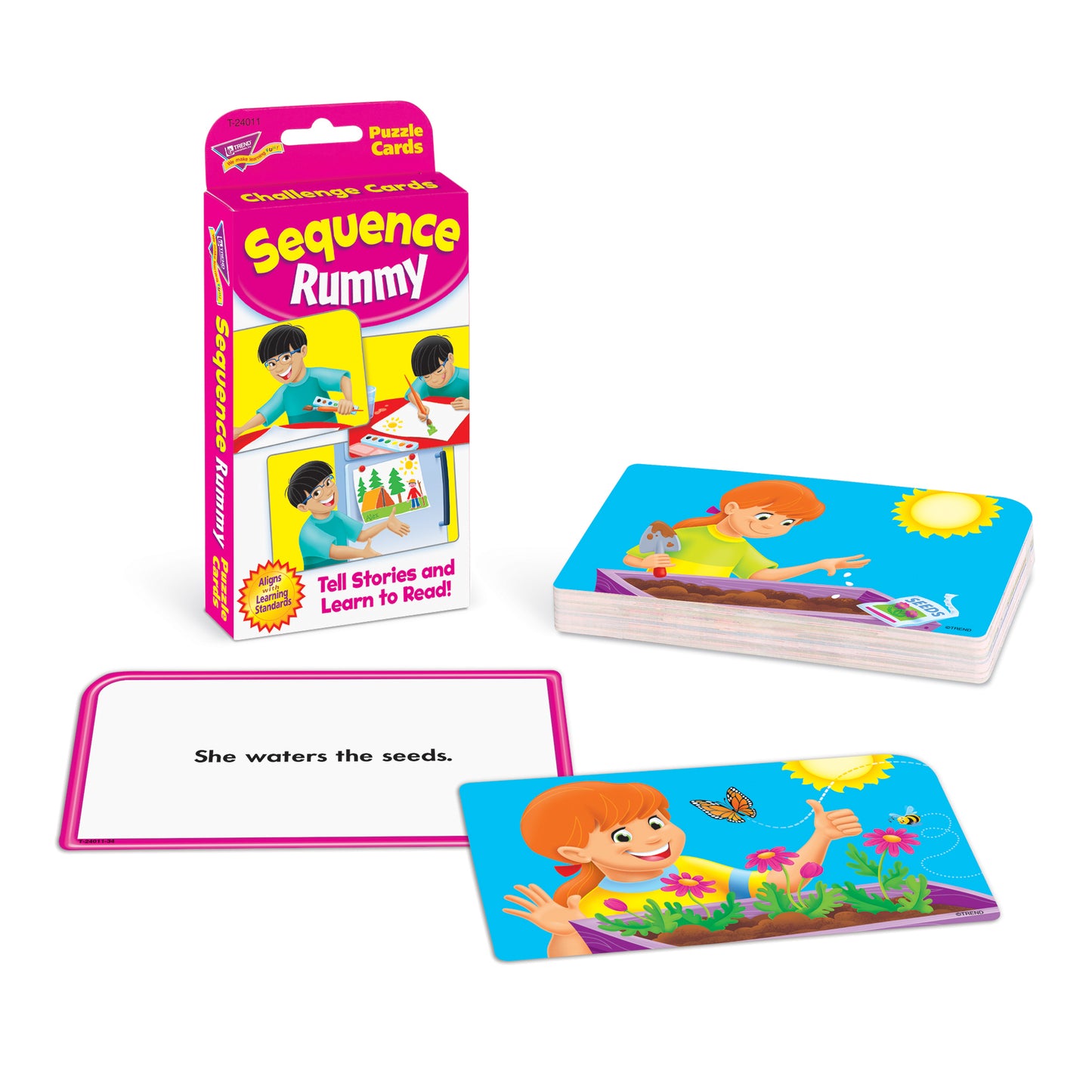 TREND Sequence Rummy Challenge Cards - Storytelling Mastery Set, 6 Packs