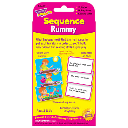 TREND Sequence Rummy Challenge Cards - Storytelling Mastery Set, 6 Packs