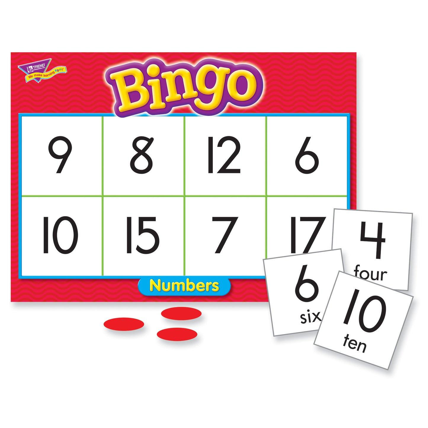 TREND Numbers Bingo Game - Exciting Number Matching Fun for Kids