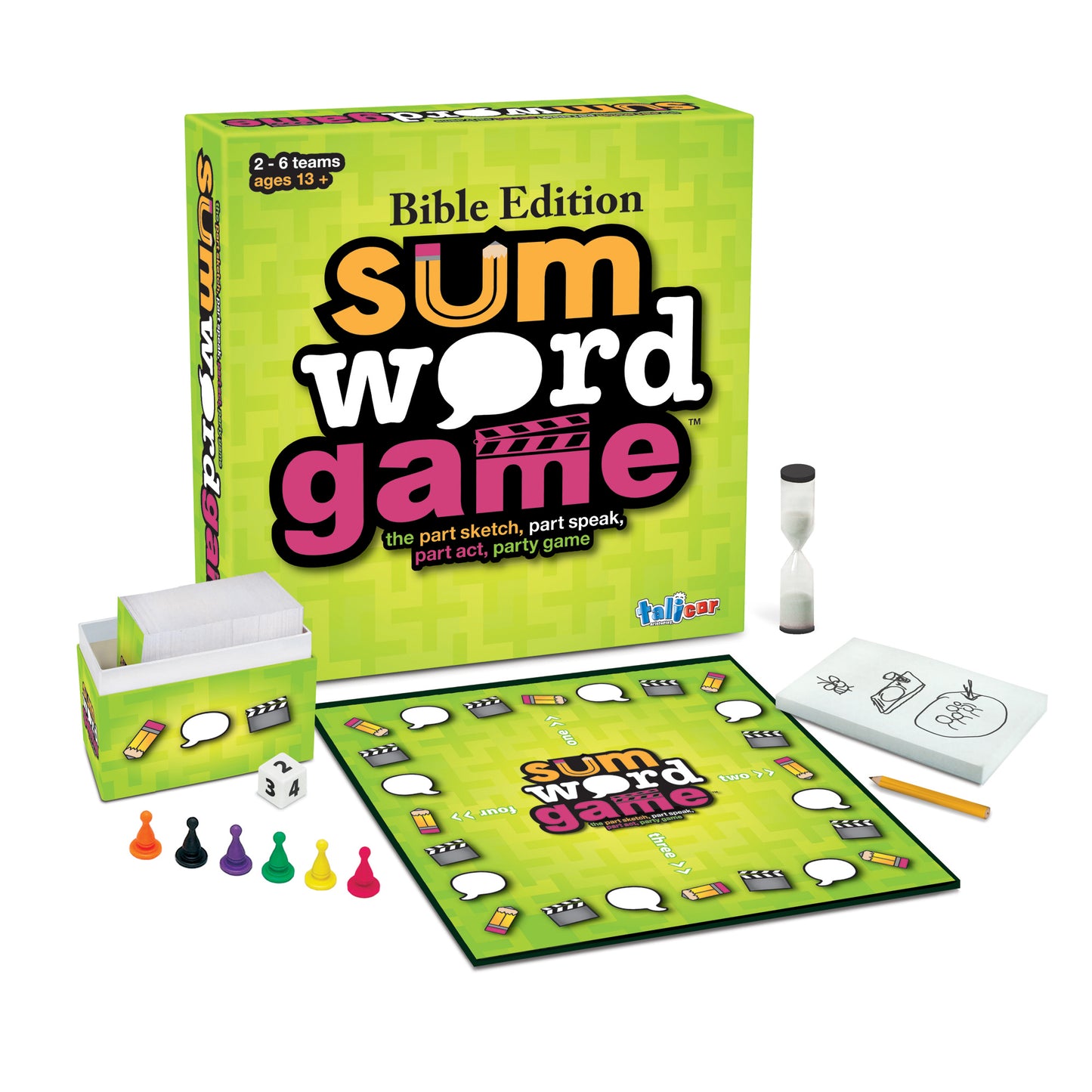 Talicor Sum Word Game Bible Edition - Educational Christian Game for Teens