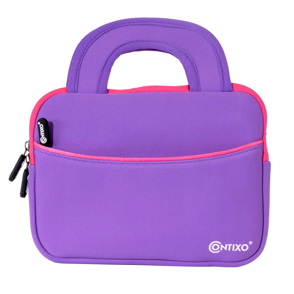 Contixo 7" Kids Tablet Sleeve Case - Protective Bag for V8/V9 Tablets, Durable, Lightweight - Purple